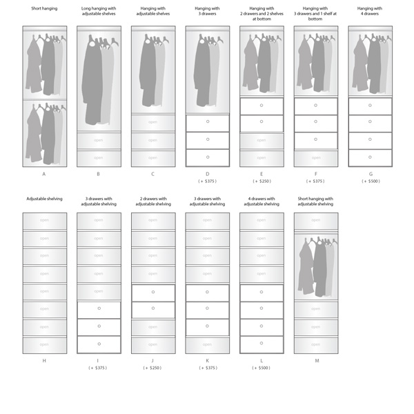 wardrobe interior options